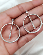 Load image into Gallery viewer, CAMELLIA SILVER EARRINGS