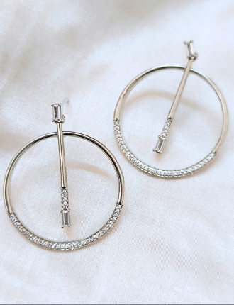 Shop Cubic Zirconia earrings, stud earrings, drop earrings, hoop earrings, solitair earrings, diamond earrings