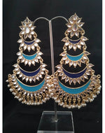 Load image into Gallery viewer, Firozi Layered ChandBali