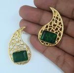 Load image into Gallery viewer, MANKA GREEN EARRINGS
