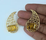 Load image into Gallery viewer, MANKA YELLOW EARRINGS