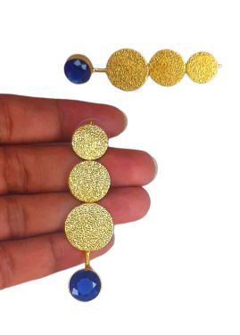 GOLD COINS WITH BLUE DROP