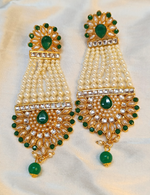 Load image into Gallery viewer, DHARA GREEN EARRINGS