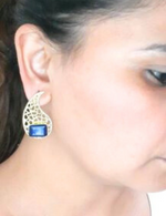 Load image into Gallery viewer, MANKA BLUE EARRINGS