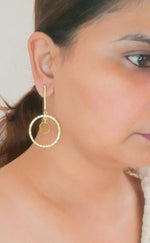 Load image into Gallery viewer, ROSHINI YELLOW HOOPS