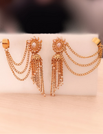 Load image into Gallery viewer, Gold Pearl Jhumki