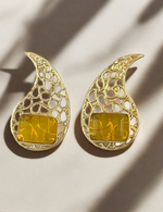 Load image into Gallery viewer, MANKA YELLOW EARRINGS