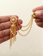 Load image into Gallery viewer, Gold Pearl Jhumki