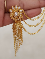 Load image into Gallery viewer, Gold Pearl Jhumki