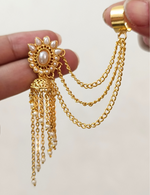 Load image into Gallery viewer, Gold Pearl Jhumki
