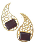 Load image into Gallery viewer, MANKA RED EARRINGS