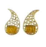 Load image into Gallery viewer, MANKA YELLOW EARRINGS