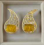 Load image into Gallery viewer, MANKA YELLOW EARRINGS