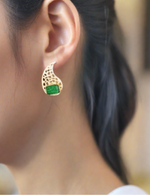 Load image into Gallery viewer, MANKA GREEN EARRINGS