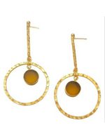 Load image into Gallery viewer, ROSHINI YELLOW HOOPS