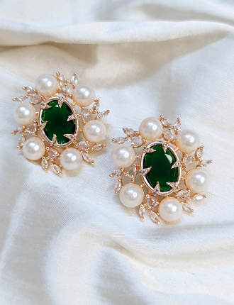 ELIE STUDS-GREEN