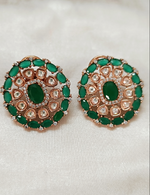 Load image into Gallery viewer, Mohini Emerald Studs
