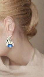 Load image into Gallery viewer, Aamb Earring- Blue
