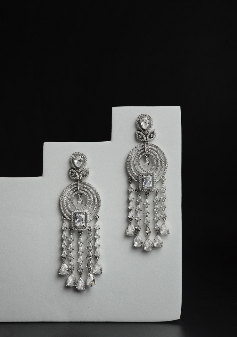 Eleanor: Elegant American Diamond Dangler Earrings