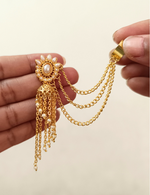 Load image into Gallery viewer, Gold Pearl Jhumki
