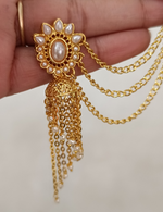 Load image into Gallery viewer, Gold Pearl Jhumki
