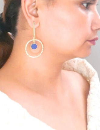 ROSHINI BLUE HOOPS