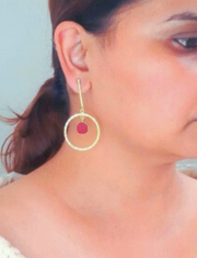 ROSHNI RED HOOPS