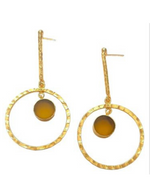 Load image into Gallery viewer, ROSHINI YELLOW HOOPS
